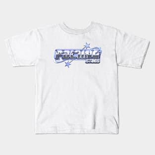 Y2K Streetwear Logo Falling Stars Kids T-Shirt